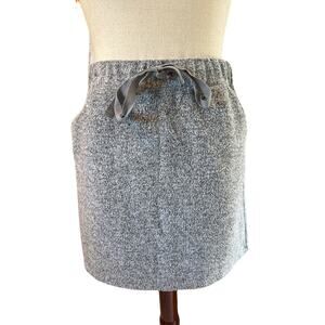 Loft womens gray‎ soft stretch drawstring skirt size M
